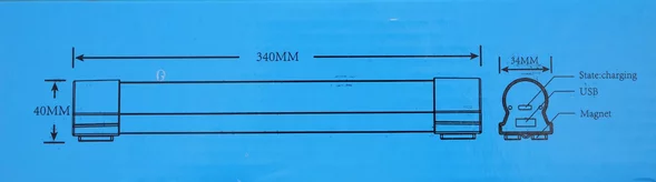 UV LED lampa 340 mm